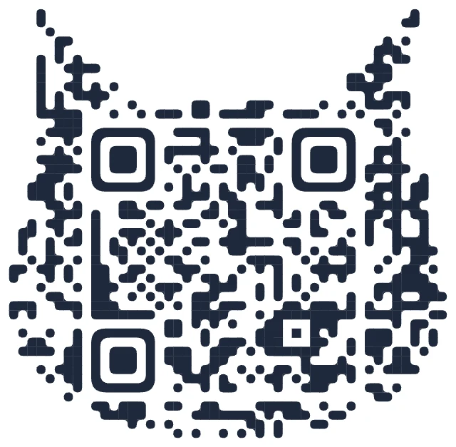 Красивый QR-код в стиле «Кот»: жидкие модули в форме кошачьей головы